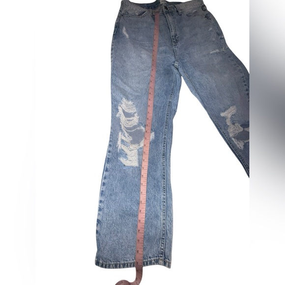 Sneak Peek Distressed Blue Jeans Size 11 - Picture 4 of 6